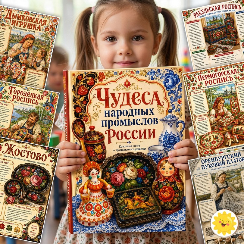 Чудеса народных промыслов России — PDF-пособие для детсада