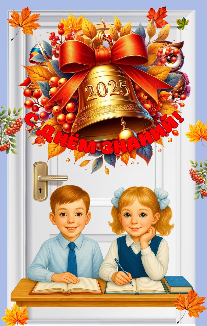 Оформление двери на 1 сентября — 14 листов — PDF-пособие для детсада