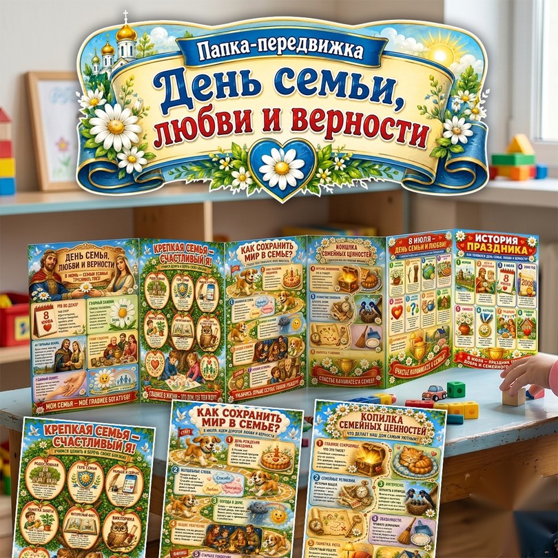 Папка-передвижка «День семьи, любви и верности»