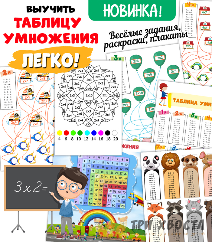 Тренажёр «Таблица умножения» — для школы — превью страницы 2